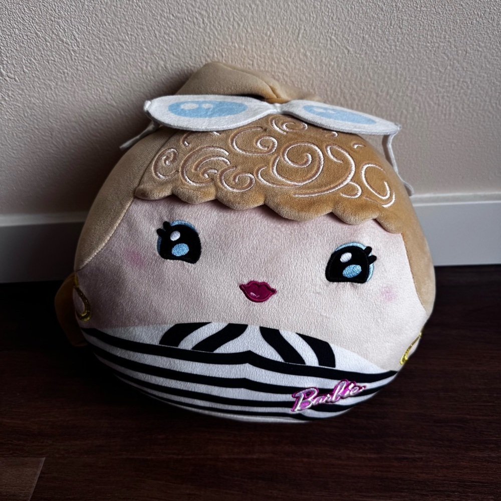 Barbie Cuutopia 10” Plush Black & White Striped Outfit Swimsuit Soft Stuffed Toy - Picture 9 of 9
